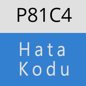 P81C4 hatasi