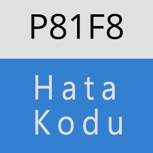 P81F8 hatasi