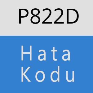 P822D hatasi