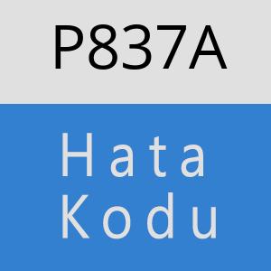 P837A hatasi