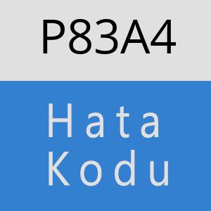 P83A4 hatasi