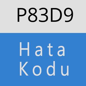 P83D9 hatasi