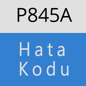 P845A hatasi