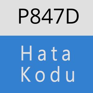 P847D hatasi