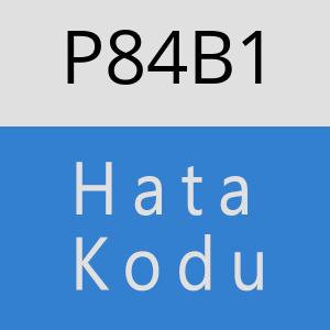 P84B1 hatasi