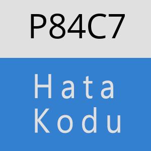 P84C7 hatasi