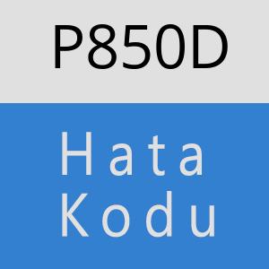 P850D hatasi