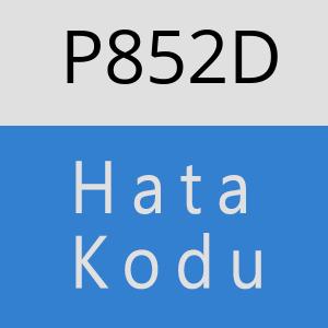 P852D hatasi