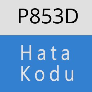 P853D hatasi