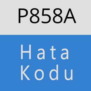 P858A hatasi