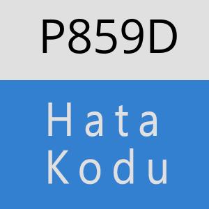 P859D hatasi