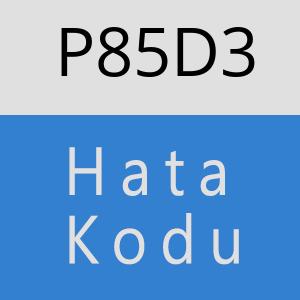 P85D3 hatasi