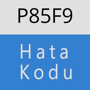 P85F9 hatasi