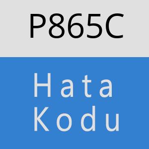 P865C hatasi