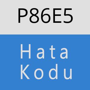 P86E5 hatasi