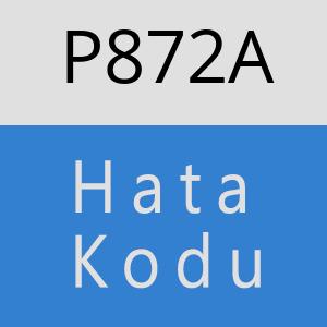 P872A hatasi