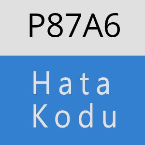 P87A6 hatasi