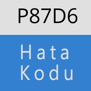 P87D6 hatasi