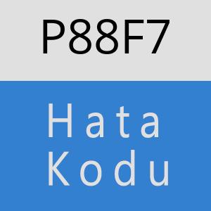 P88F7 hatasi