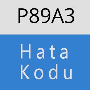 P89A3 hatasi