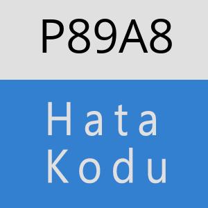 P89A8 hatasi