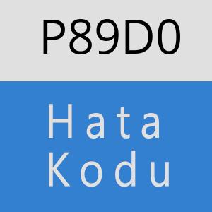 P89D0 hatasi