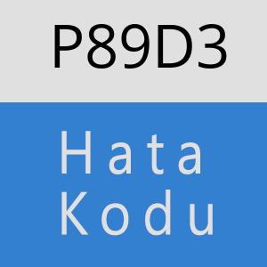 P89D3 hatasi