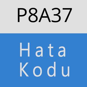 P8A37 hatasi