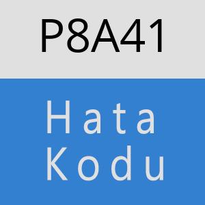 P8A41 hatasi