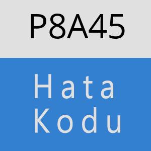 P8A45 hatasi