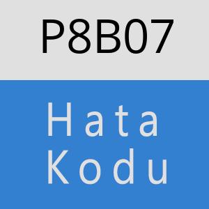 P8B07 hatasi