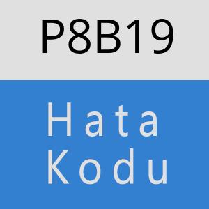 P8B19 hatasi