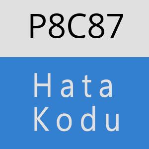 P8C87 hatasi