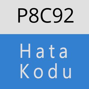 P8C92 hatasi