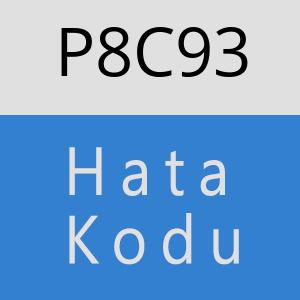 P8C93 hatasi