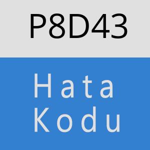 P8D43 hatasi