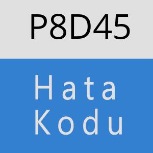 P8D45 hatasi