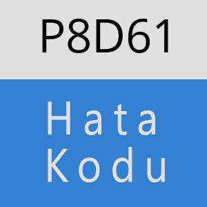 P8D61 hatasi