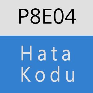 P8E04 hatasi