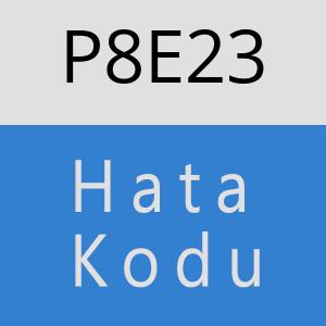 P8E23 hatasi