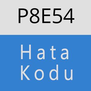 P8E54 hatasi