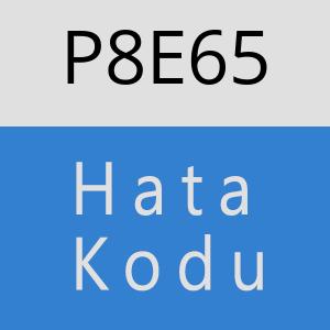 P8E65 hatasi