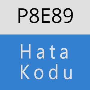 P8E89 hatasi