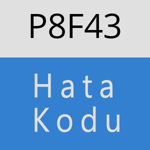 P8F43 hatasi