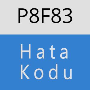 P8F83 hatasi