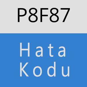 P8F87 hatasi