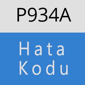 P934A hatasi