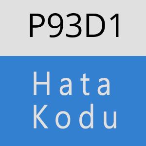 P93D1 hatasi