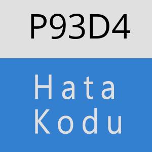 P93D4 hatasi