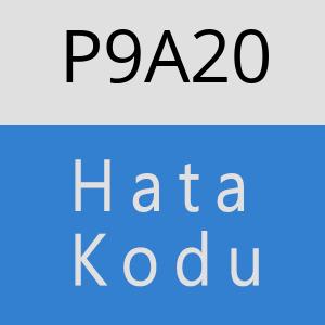 P9A20 hatasi